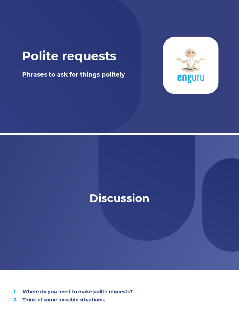 Polite Request Phrases Guide | PDF