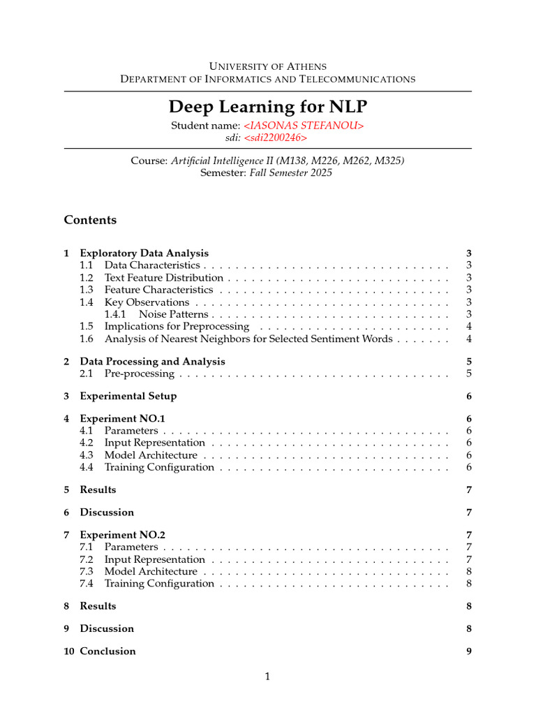 Neural Networks for NLP Sentiment Analysis | PDF | Accuracy And ...