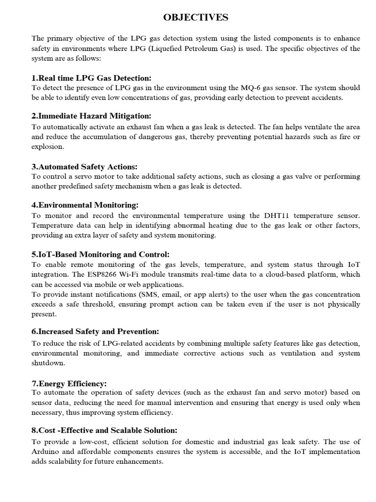 IoT-Based LPG Gas Detection System | PDF | Internet Of Things ...