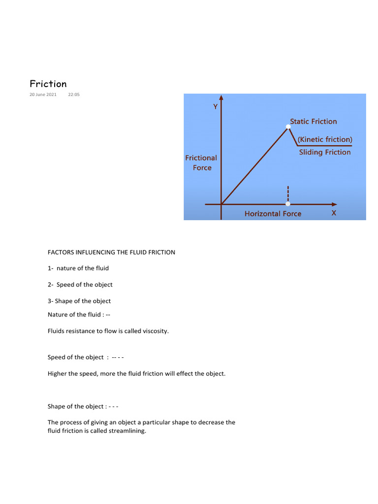 Open Friction | PDF