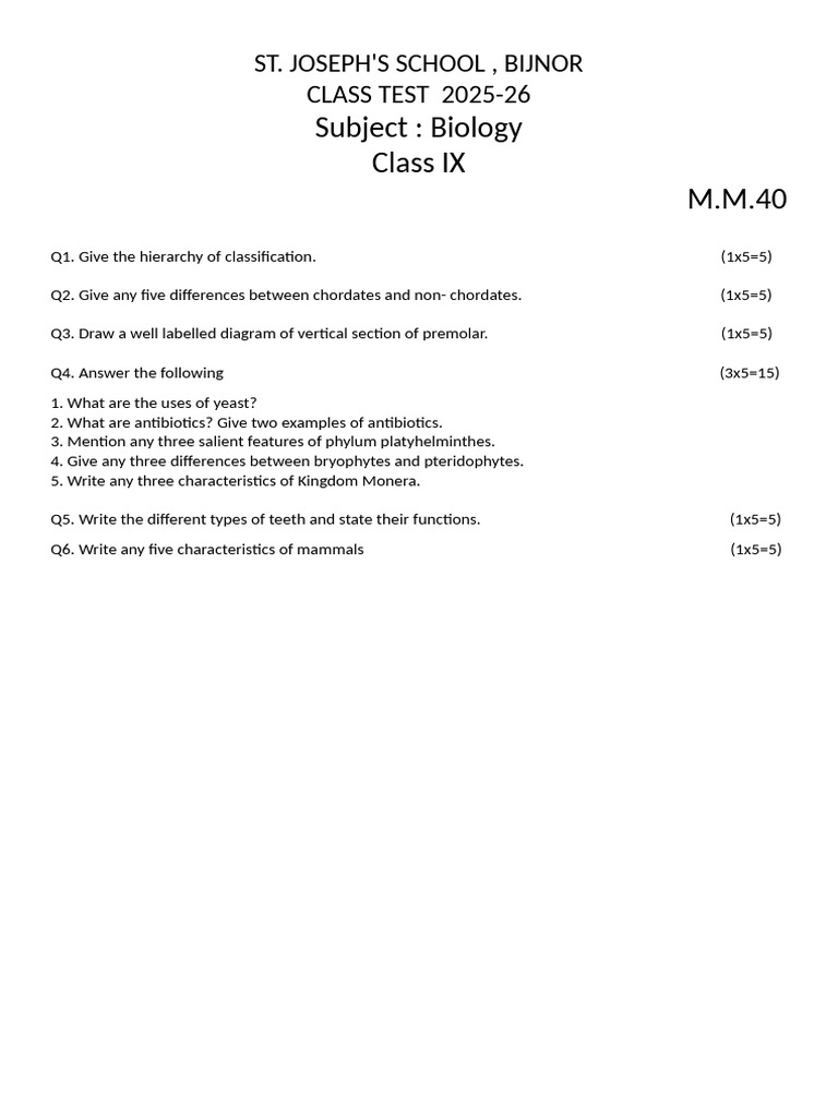 Bio 9 | PDF