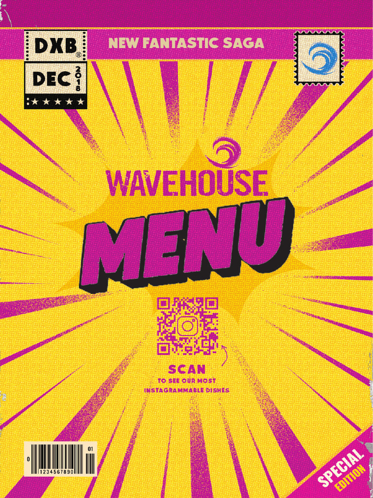 Wavehouse Dubai Menu Overview | PDF | Hamburgers | Sauce