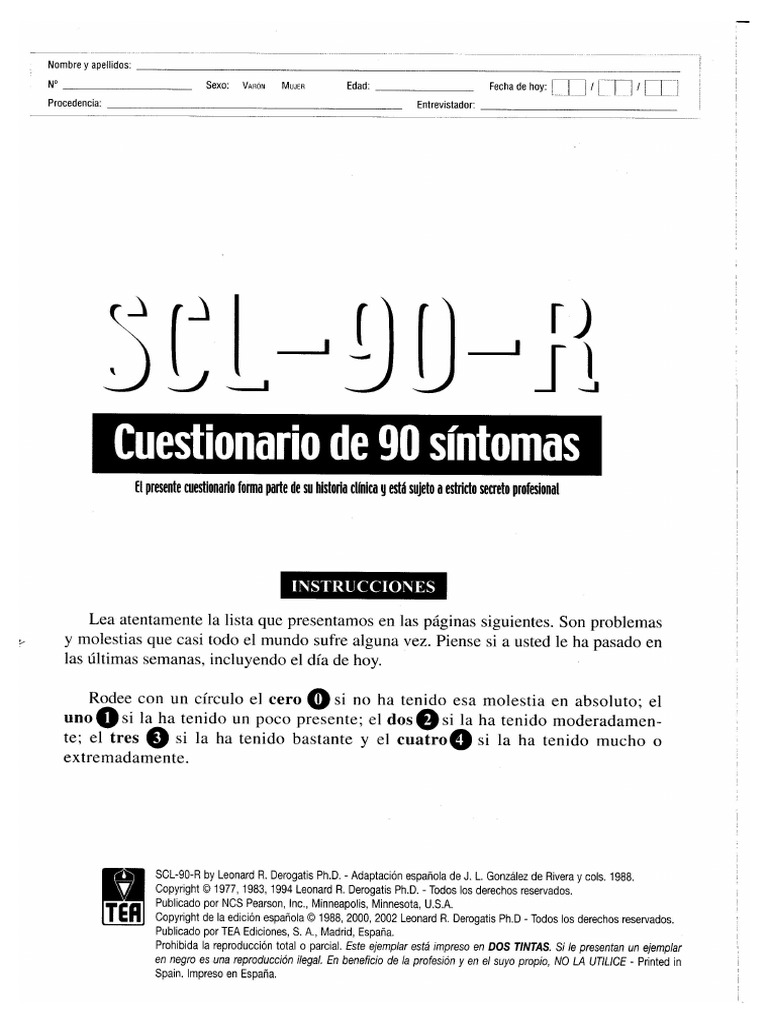 SCL 90 R | PDF
