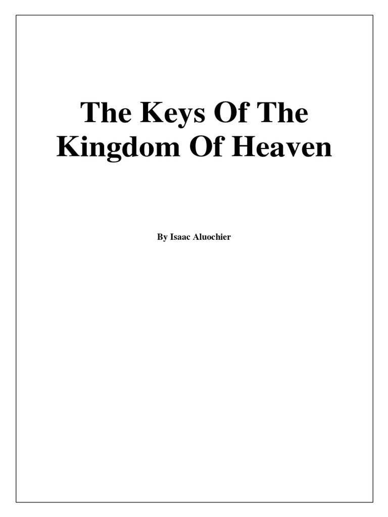The Keys of The Kingdom of Heaven PDF Mythology Theology