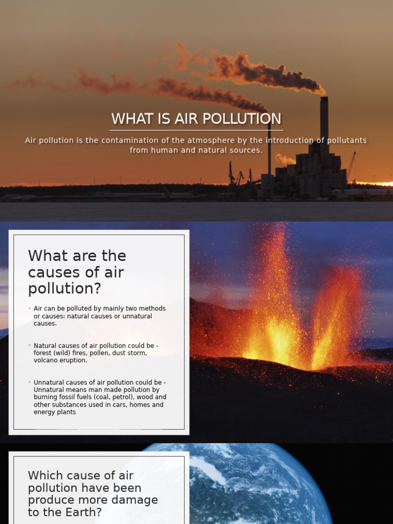 Understanding Air Pollution Causes & Effects | PDF | Air Pollution ...