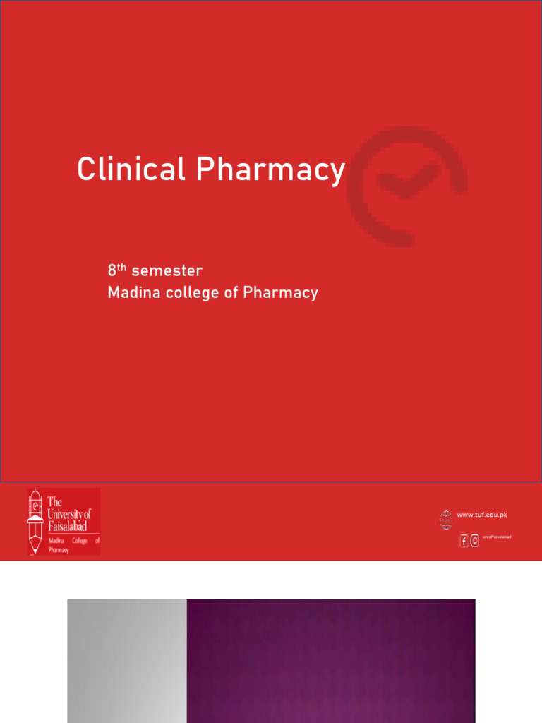 Clinical Pharmacy Course Overview | PDF
