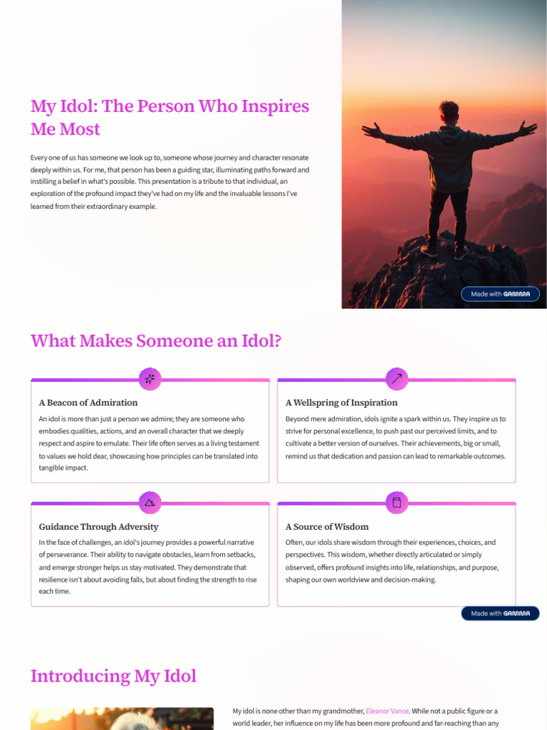 My Grandmother: My Greatest Inspiration | PDF | Psychological ...