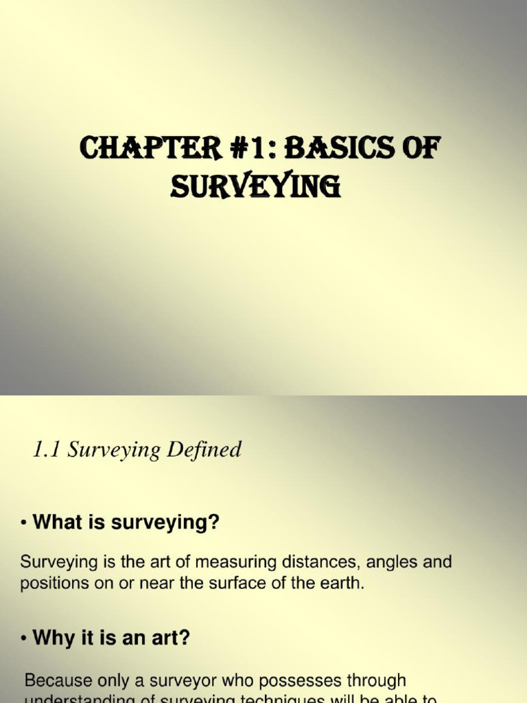 Surveying and Civil | PDF