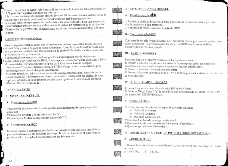 BTS Etud 2004 | PDF