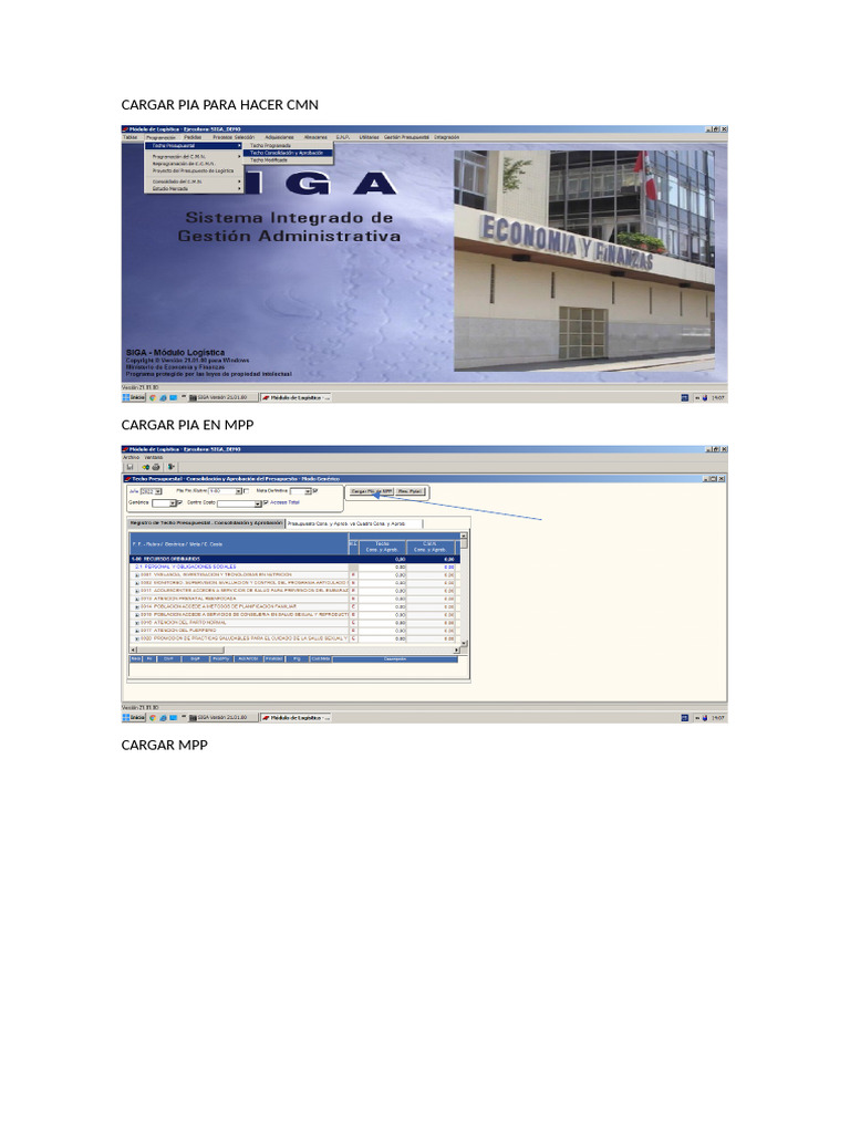 Instalación Siga | PDF