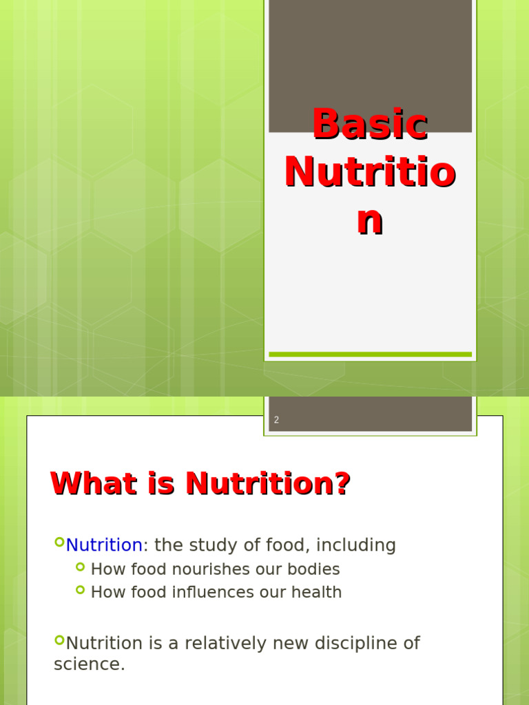 Understanding Nutrition Basics | PDF | Carbohydrates | Food Energy