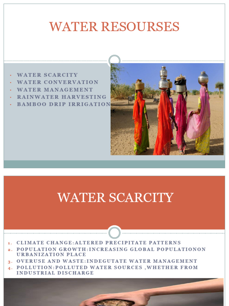 Water Scarcity and Conservation Strategies | PDF
