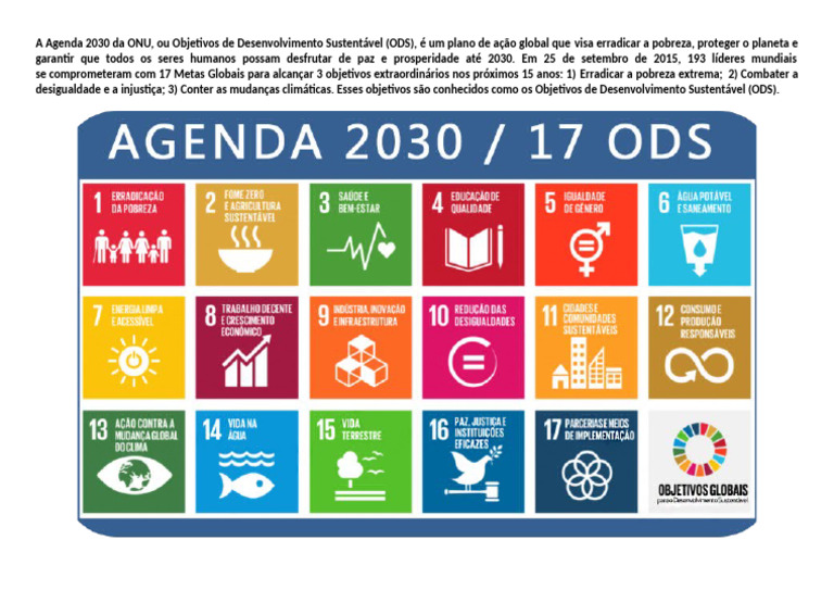 A Agenda 2030 Da ONU | PDF
