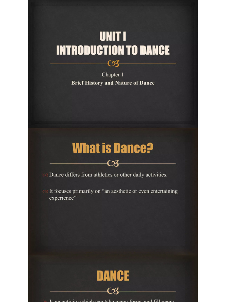 Topic 1. Introduction of Dance | PDF