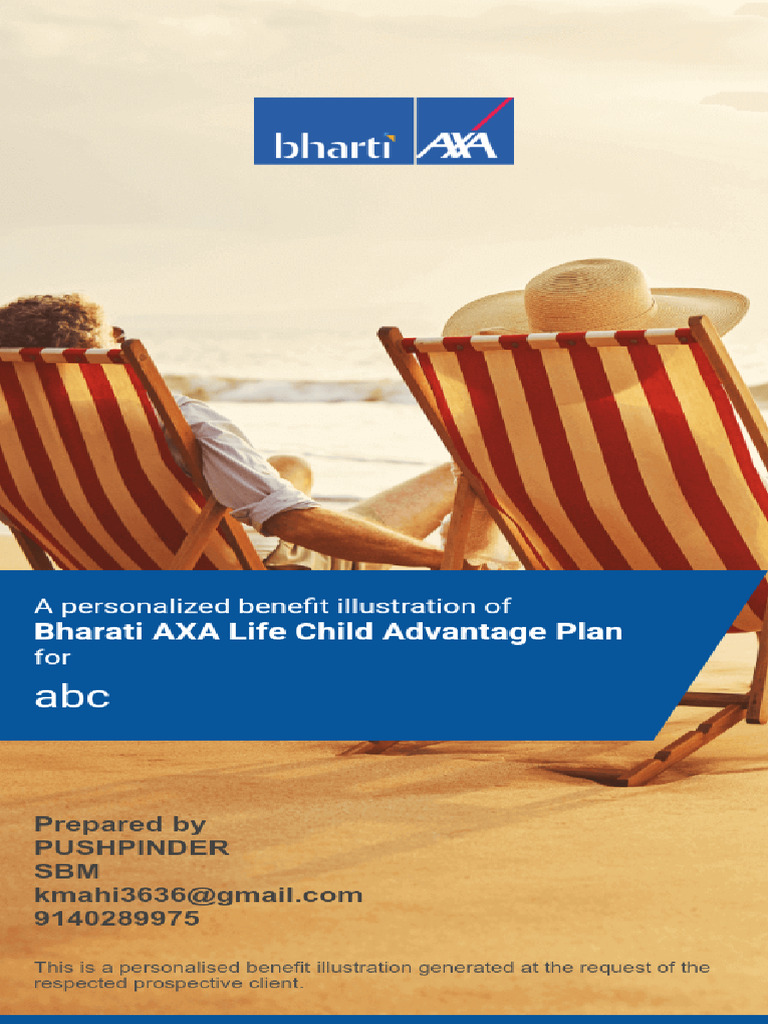 Abc - Bharati AXA Life Child Advantage Plan | PDF