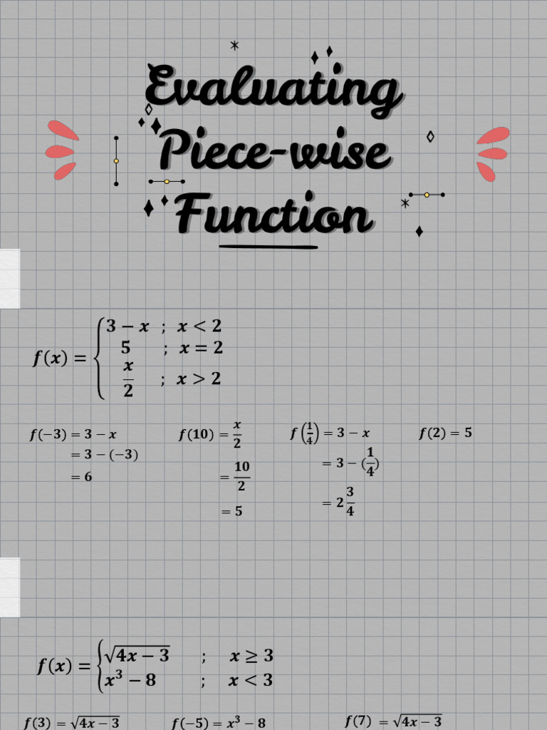 Piecewise Function | PDF