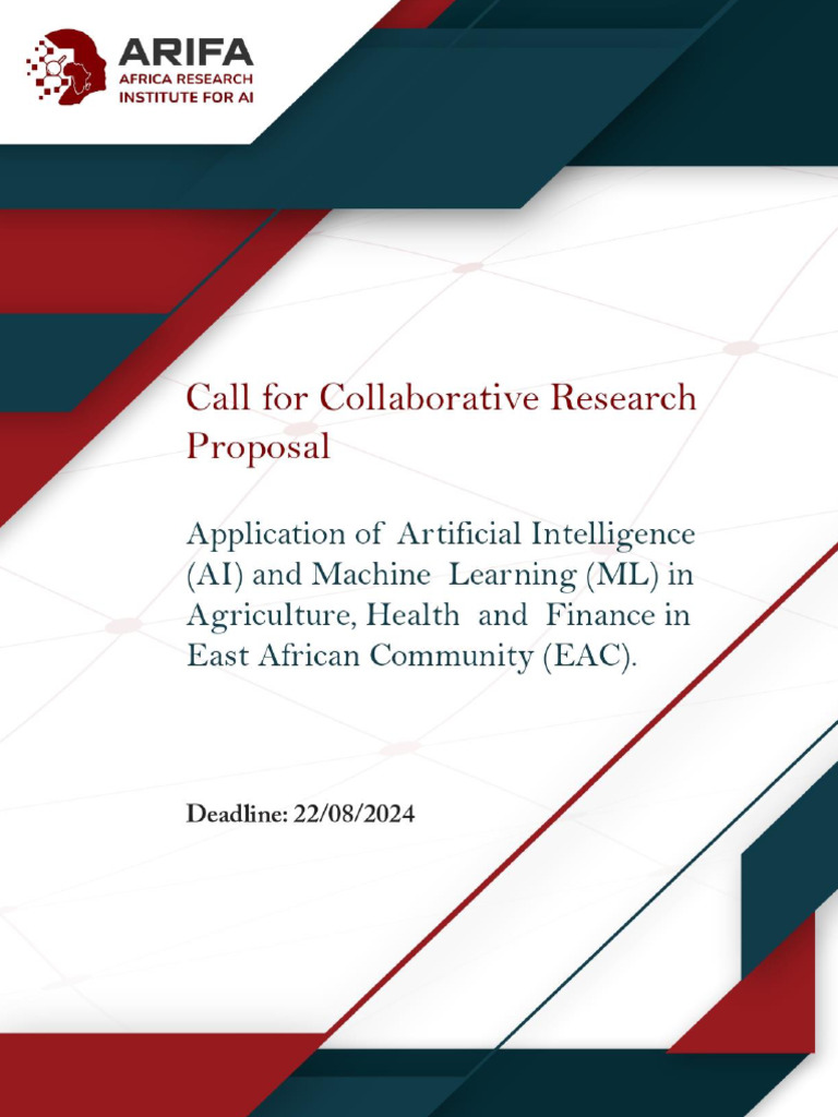 Call For Proposal ARIFA | PDF | Methodology | Artificial Intelligence