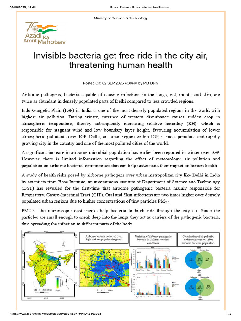 Invisible Bacteria Get Free Ride in The City Air, Threatening Human ...