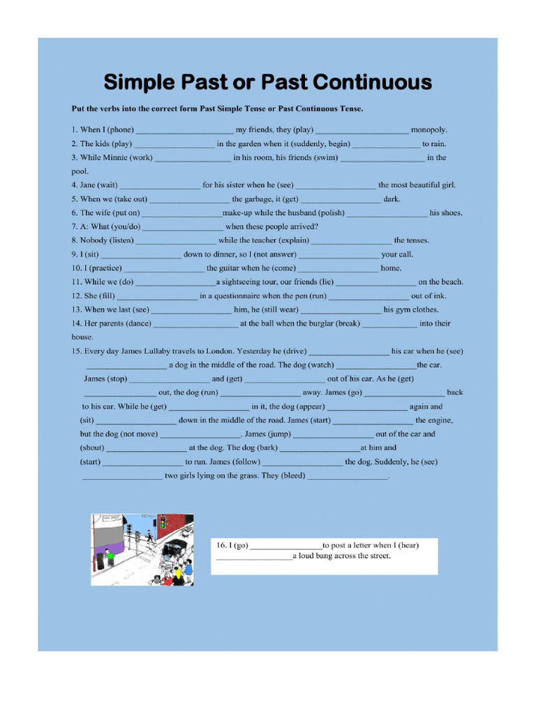 Past Simple & Continuous | PDF