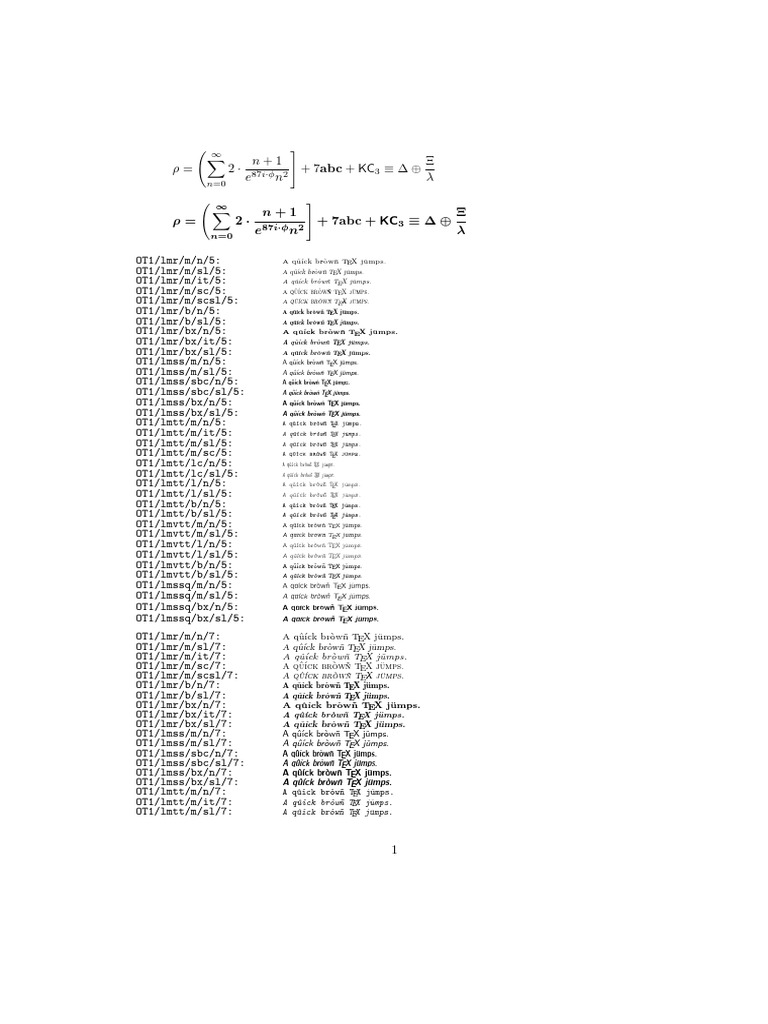 Mathematical Series and TEX Jumps | PDF