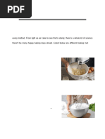 Classic Baking Methods and Common Techniques | PDF | Baking | Butter