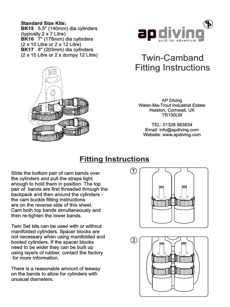 Twinset Cylinder Fitting Guide | PDF | Manufactured Goods | Equipment