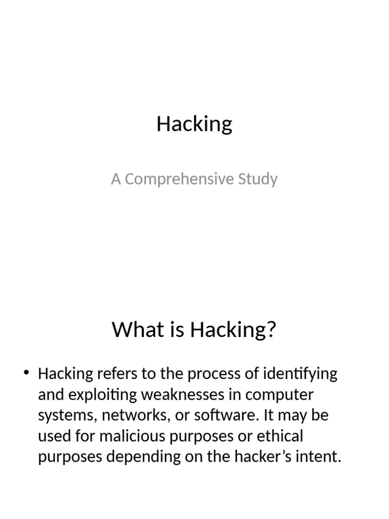 Understanding Hacking: Types and Impact | PDF | Security Hacker | Security