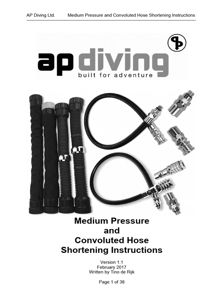Hose Shortening Guide for AP Diving | PDF | Respiration | Equipment