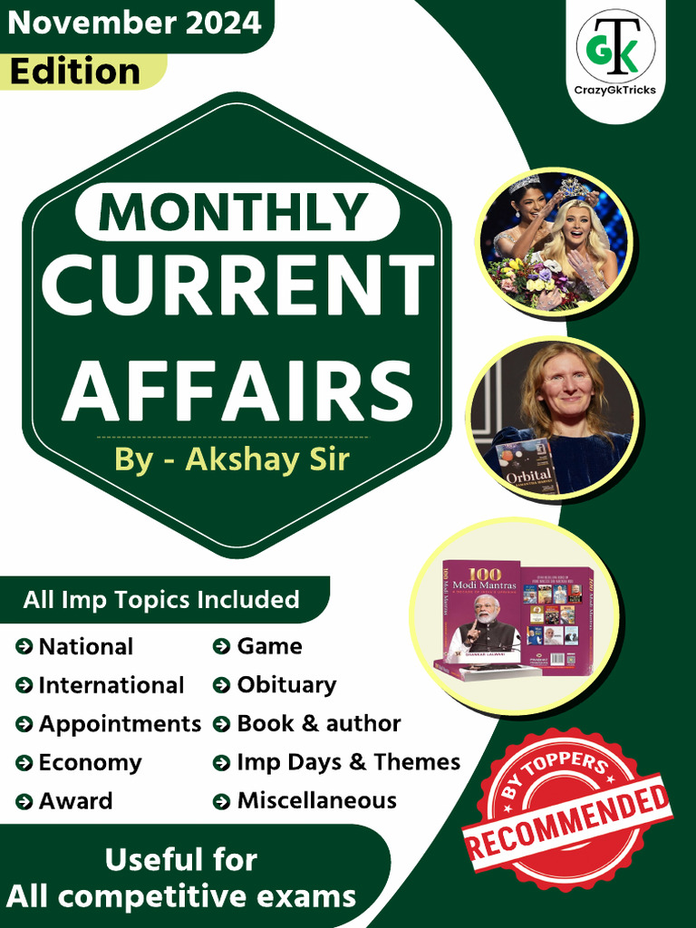 November Monthly CA Ebook English | PDF