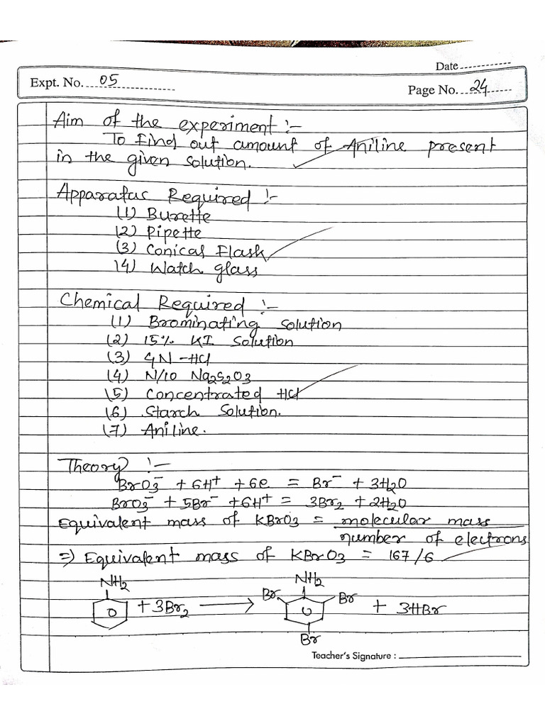 Estimation of Amine | PDF