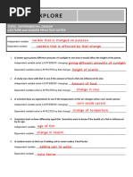 Identifying IV and DV in Experiments | PDF | Experiment