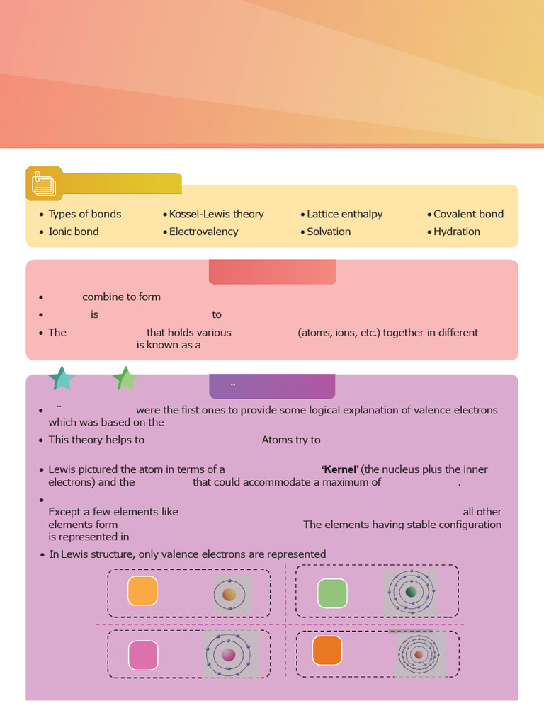 Understanding Chemical Bonding Concepts | PDF | Ionic Bonding ...