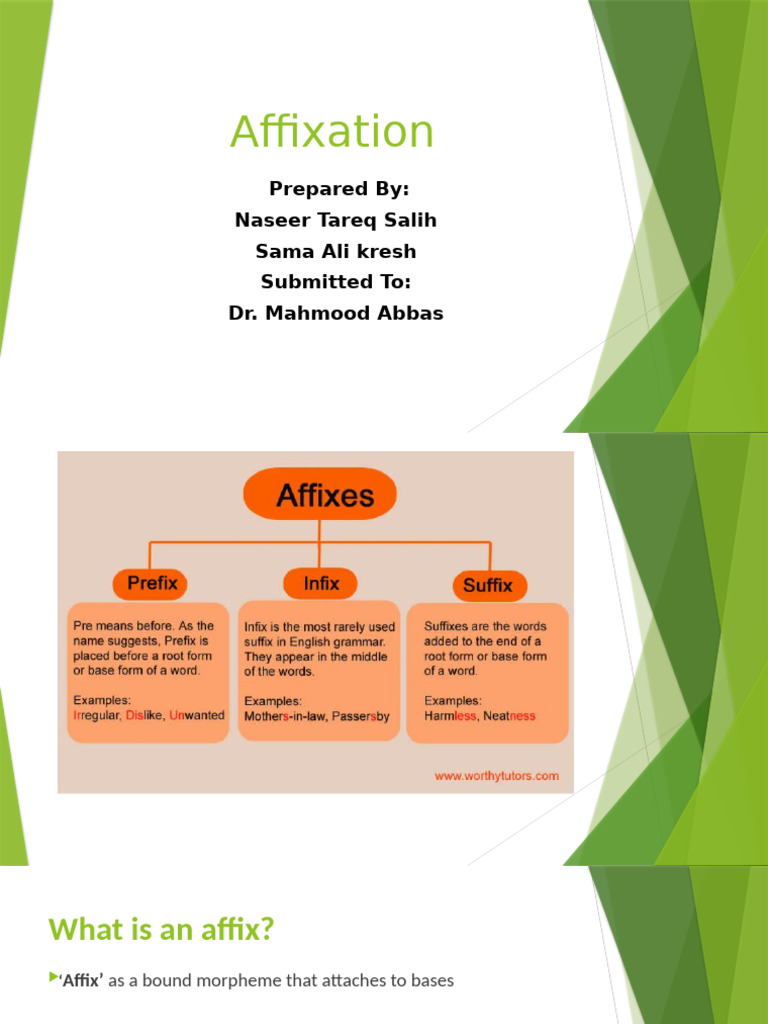 Understanding Affixation in Linguistics | PDF | Word | Adverb