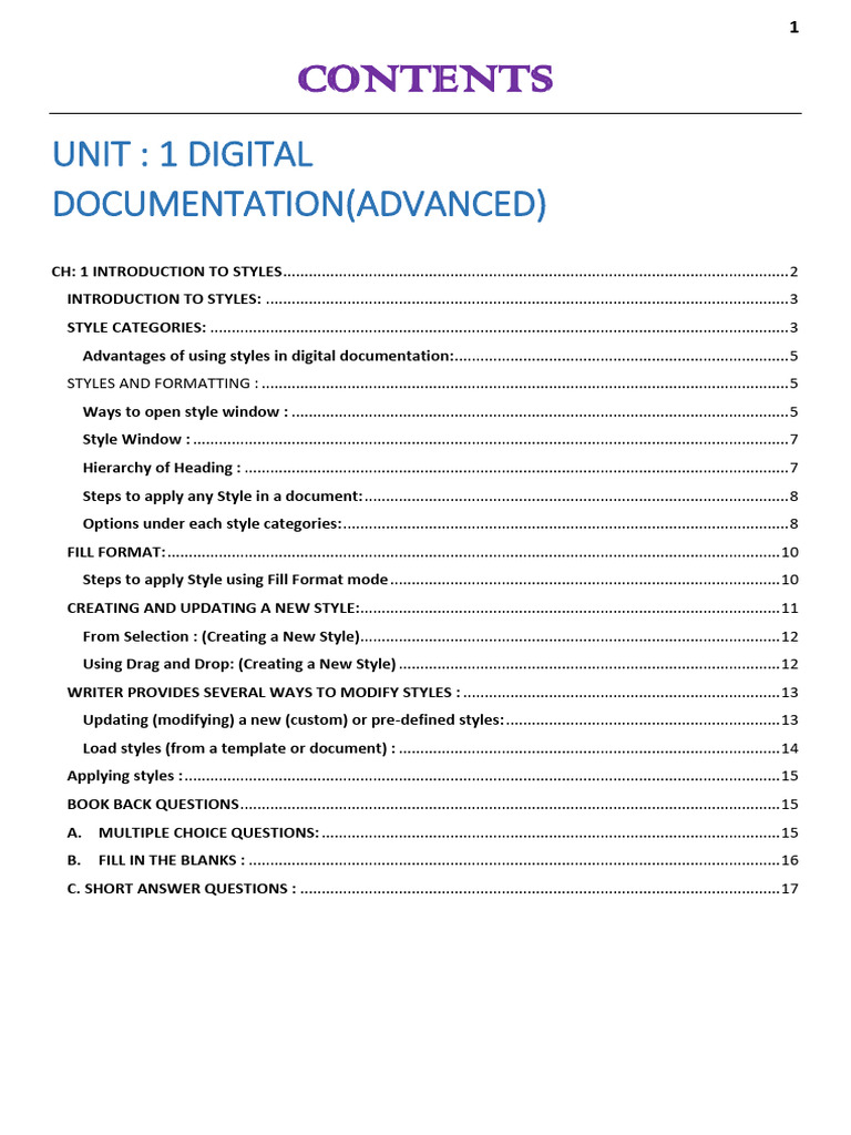 Introduction to Heading Styles | PDF | Window (Computing) | Button ...