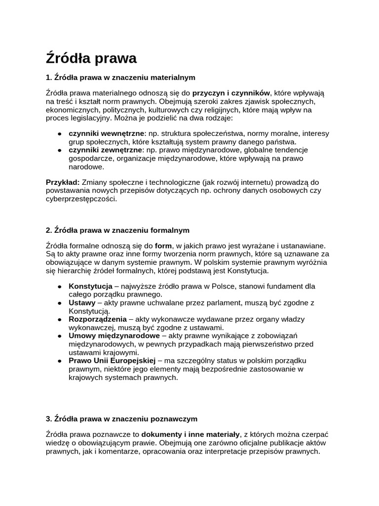 Źródła Prawa | PDF