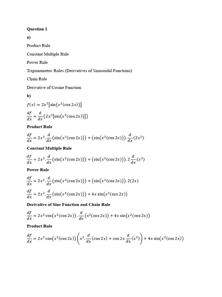 Calculating Derivatives and Rates of Change | PDF | Complex Analysis ...