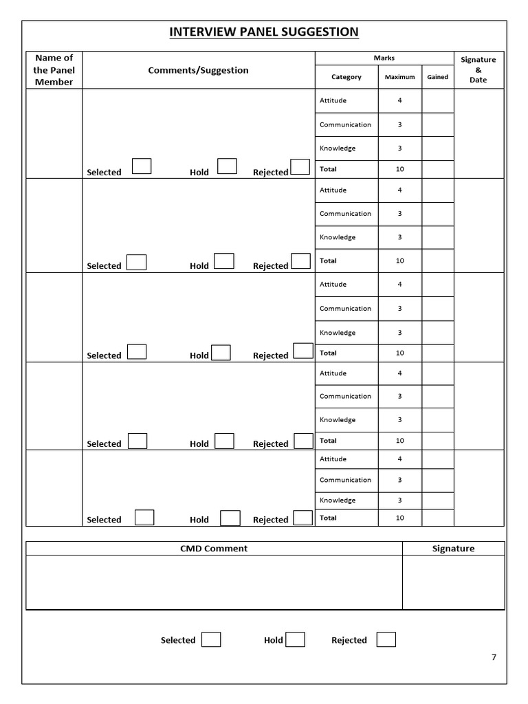 Comment Sheet | PDF