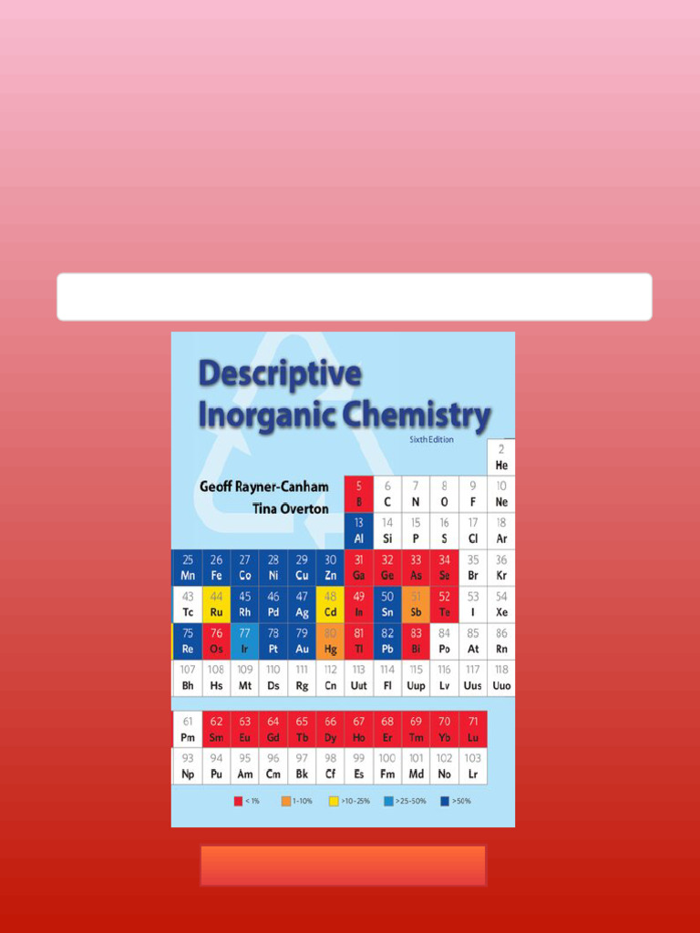 Descriptive Inorganic Chemistry 6th Edition Geoff Rayner
