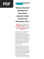 Separator Design and Sizing Guide | PDF | Gases | Liquids