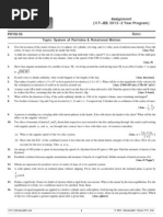 Download Lakshay 2013 Physics Assignment Rotational Motion by vaibhavm123 SN91043370 doc pdf