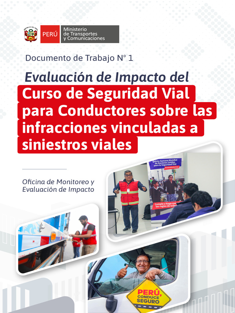 Impacto Del Curso de Seguridad Vial en Las Infracciones de Transito ...