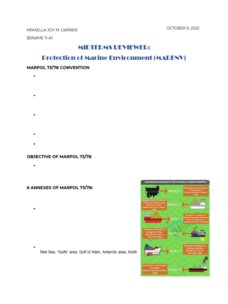 MARPOL 73/78 Overview and Objectives | PDF | Pollution