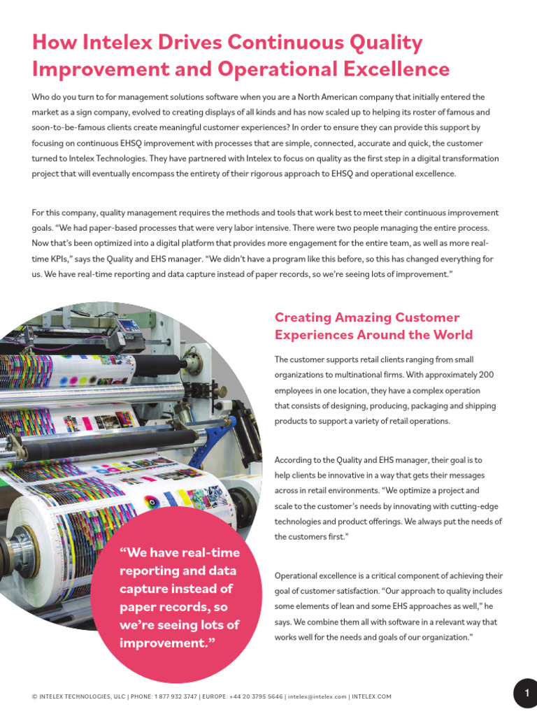 Intelex Use Case Corporate Services | PDF | Audit | Quality Management ...