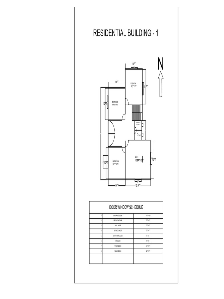 Residential Building Room Dimensions | PDF