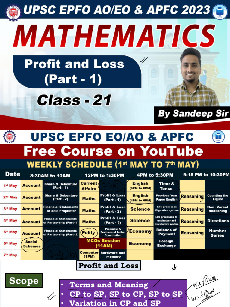Profit and Loss | PDF