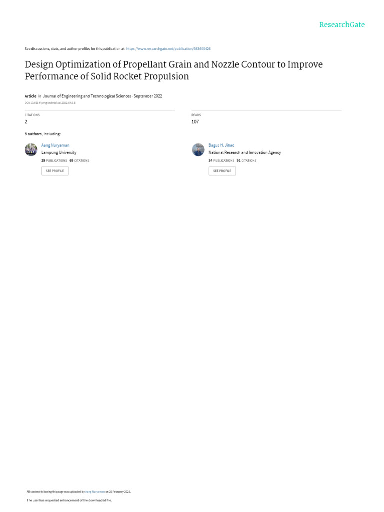 Optimize Solid Rocket Propulsion Design | PDF | Rocket Propellant | Rocket