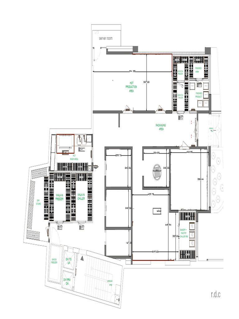 Server Room and Production Area Layout | PDF