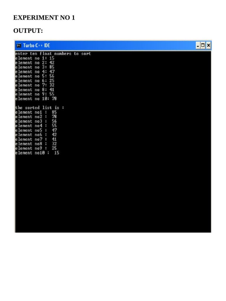 CS 1 Output | PDF