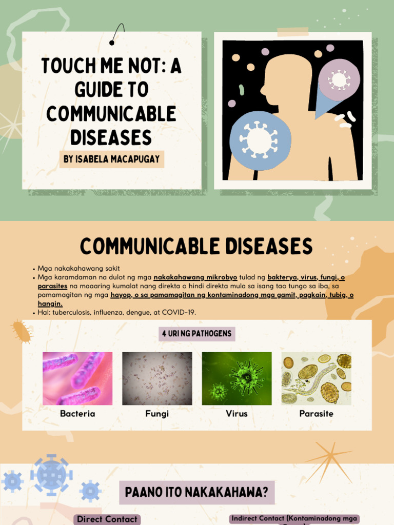 Pathogens and Communicable Diseases Education Presentation in Light ...
