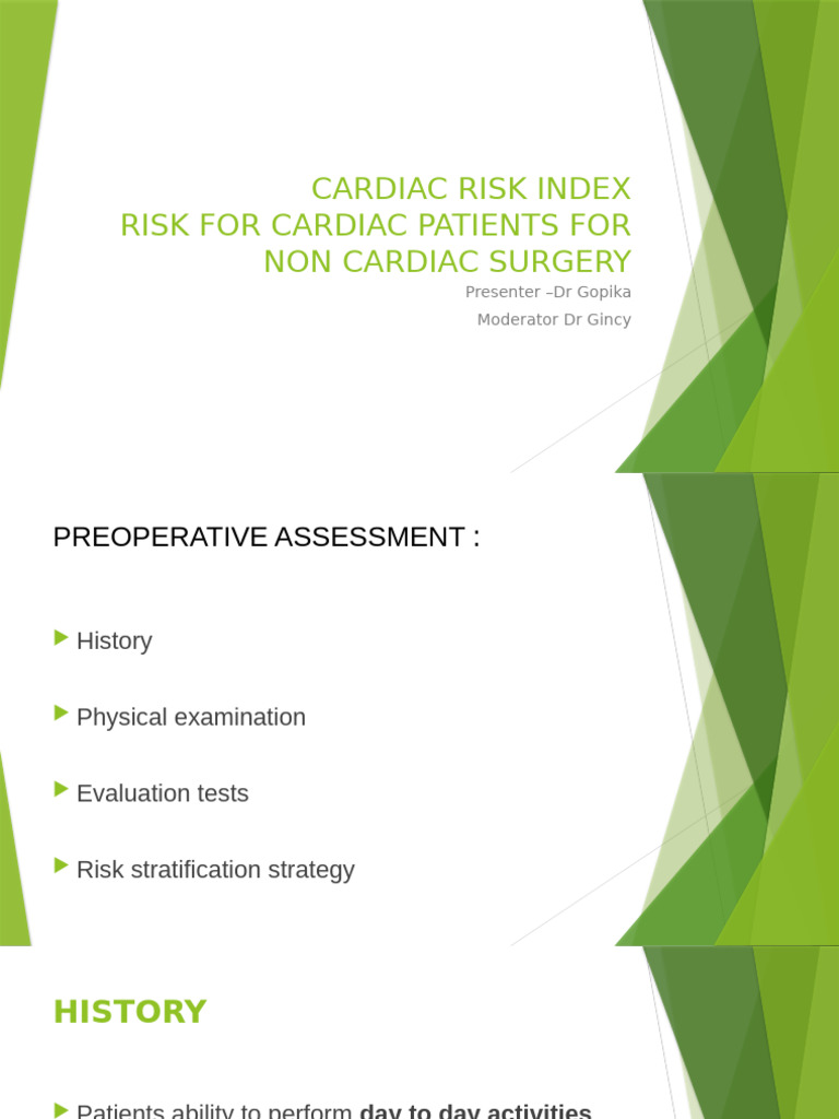 Cardiac Risk Index 2 | PDF | Heart Failure | Medical Specialties